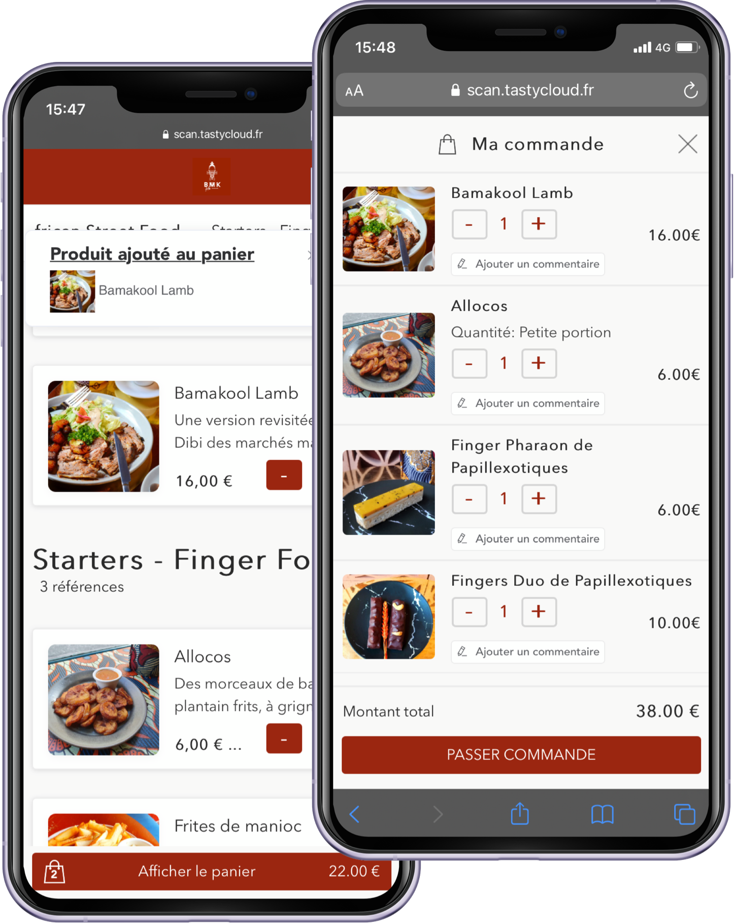 Mockup 3 menu QR code