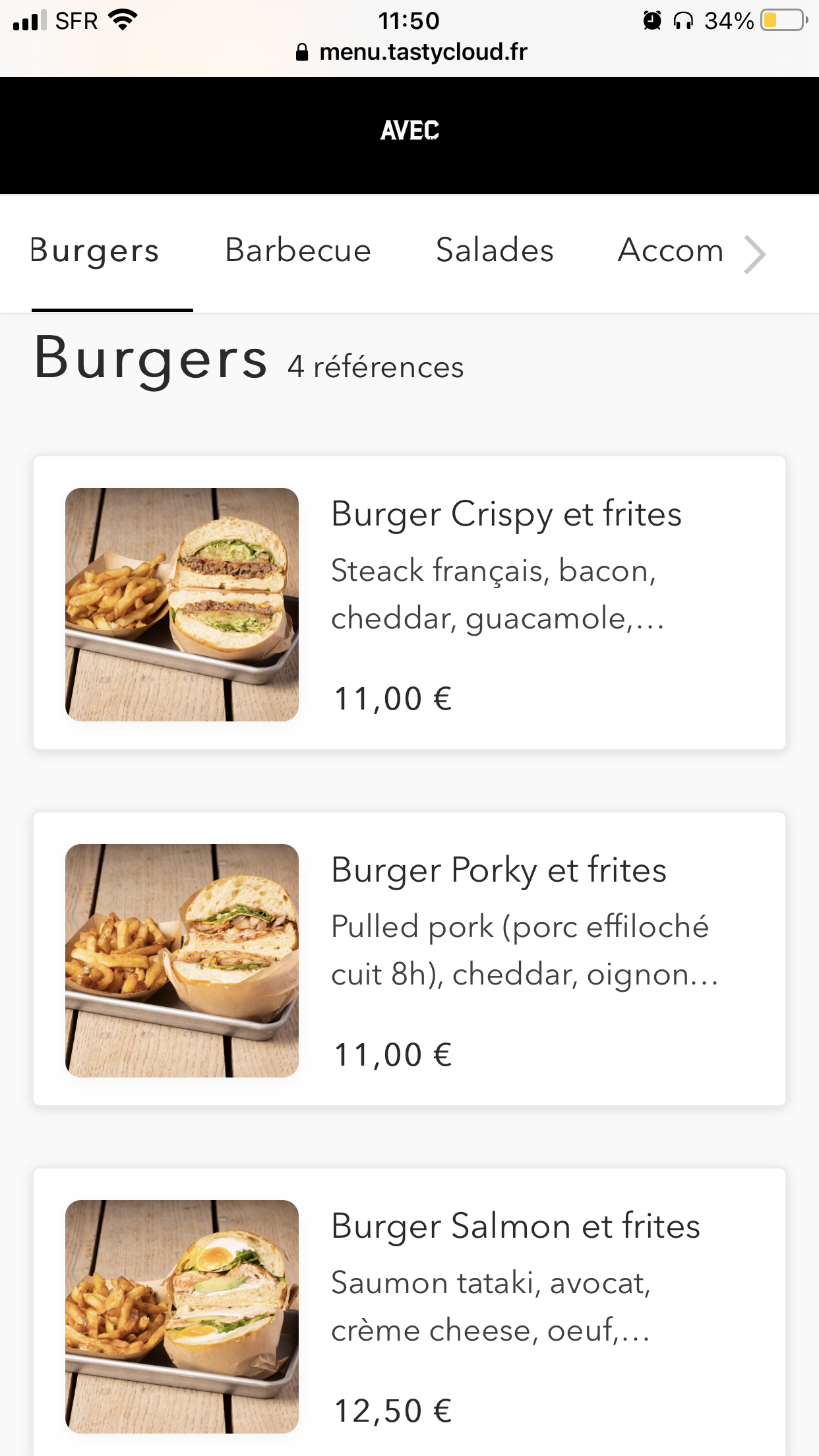 Restaurant AVEC QR