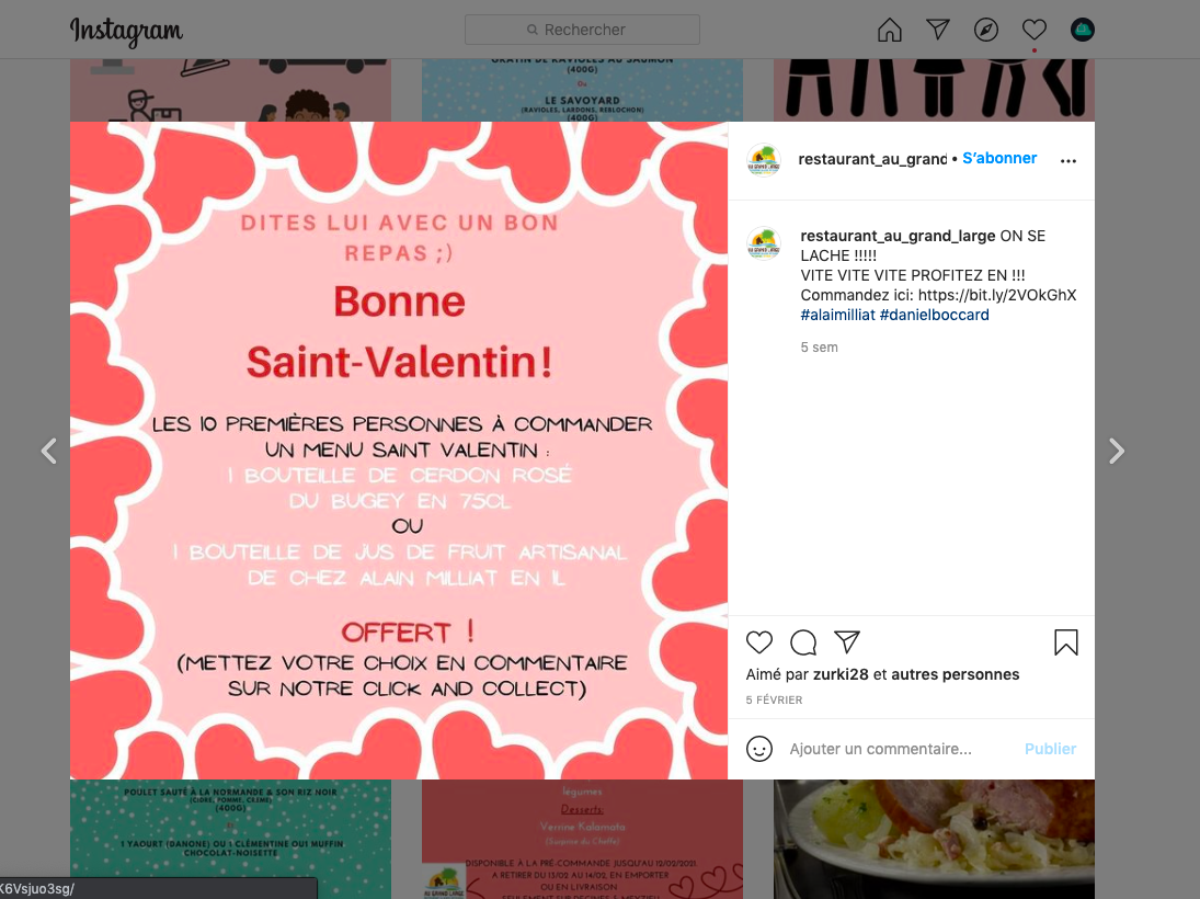 instagram au grand large restaurant